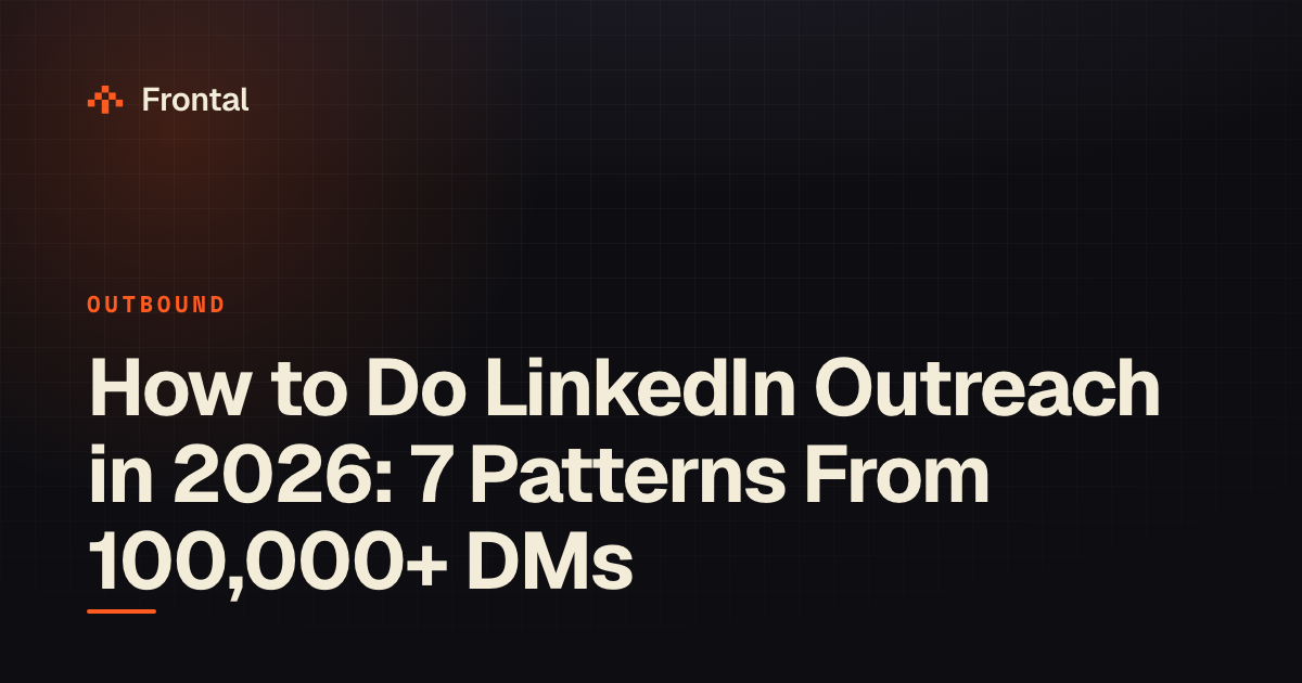 How to Do LinkedIn Outreach in 2026: 7 Patterns From 100,000+ DMs