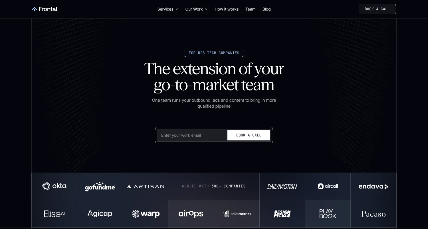 Frontal homepage