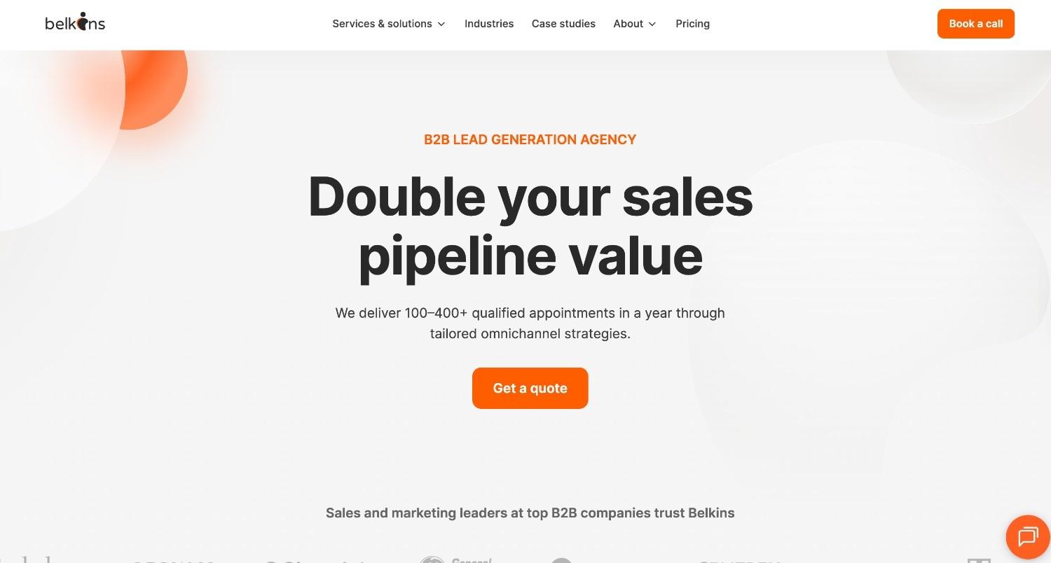 Belkins homepage