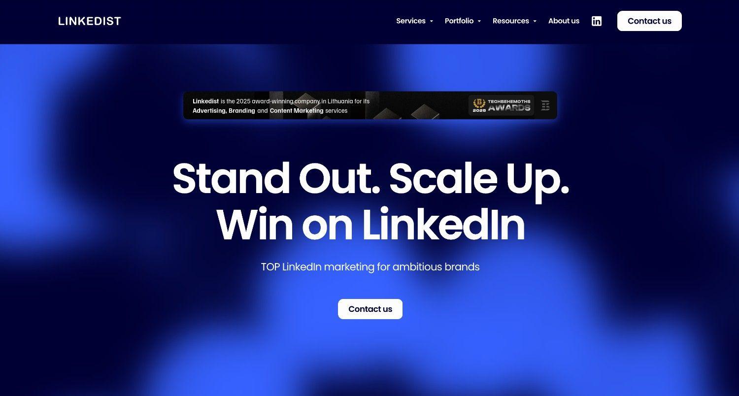 Linkedist homepage